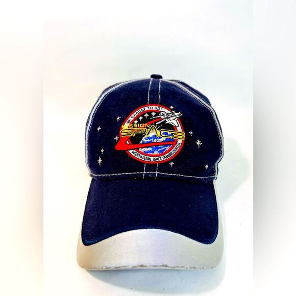 Vintage Y2K Disney Epcot Mission Space Ride Blue Adjustable Cap OS - Picture 1 of 11